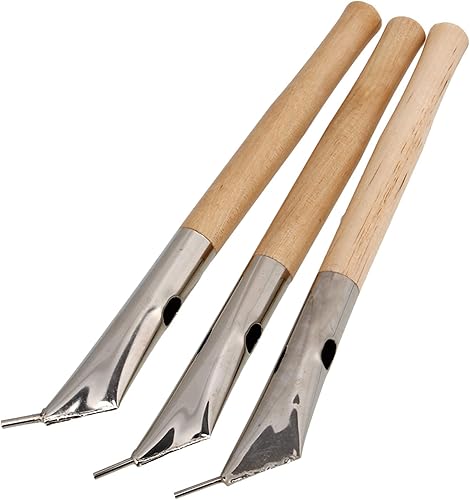 RDEXP Juego de 3 bolígrafos de acero inoxidable con impresión de cerámica y arcilla artística, juego de 3