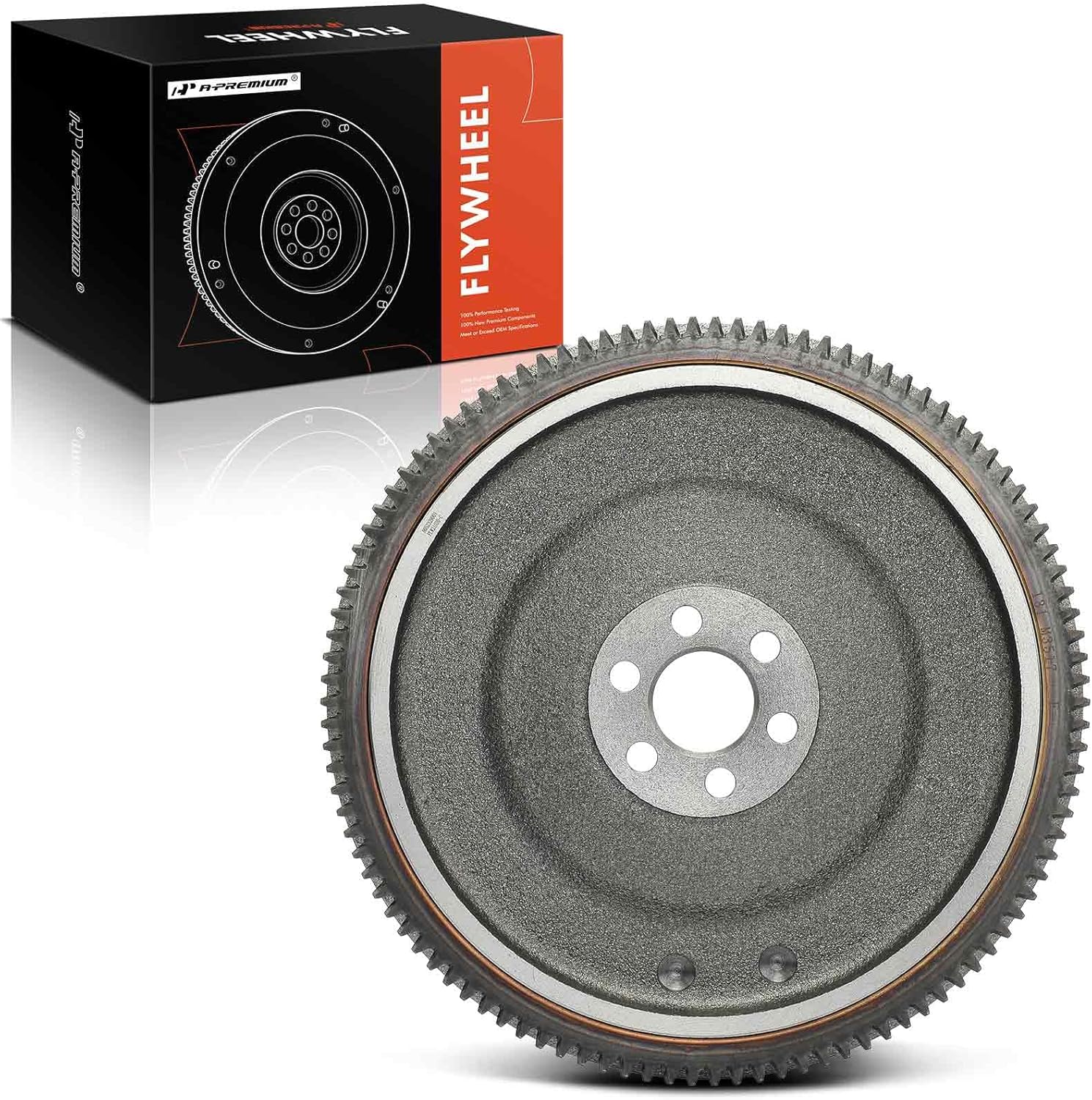 A-Premium Clutch Flywheel Compatible with Toyota Yaris 2007-2018, Echo 2000-2005 & Scion xB xA 2004-2006, 1.5L, Manual Transmission, 6 Bolt Holes, 106 Teeth, Replace# 13405-21030