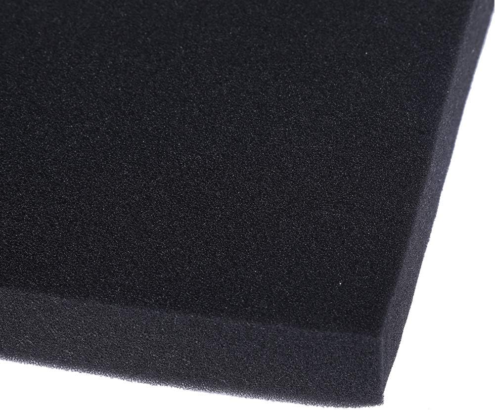 HEEPDD Activated Carbon Impregnated Foam Filter, Thick Biochemical Sponge Pad 50x50cm for Aquarium and Fish (50 * 50 * 4cm)