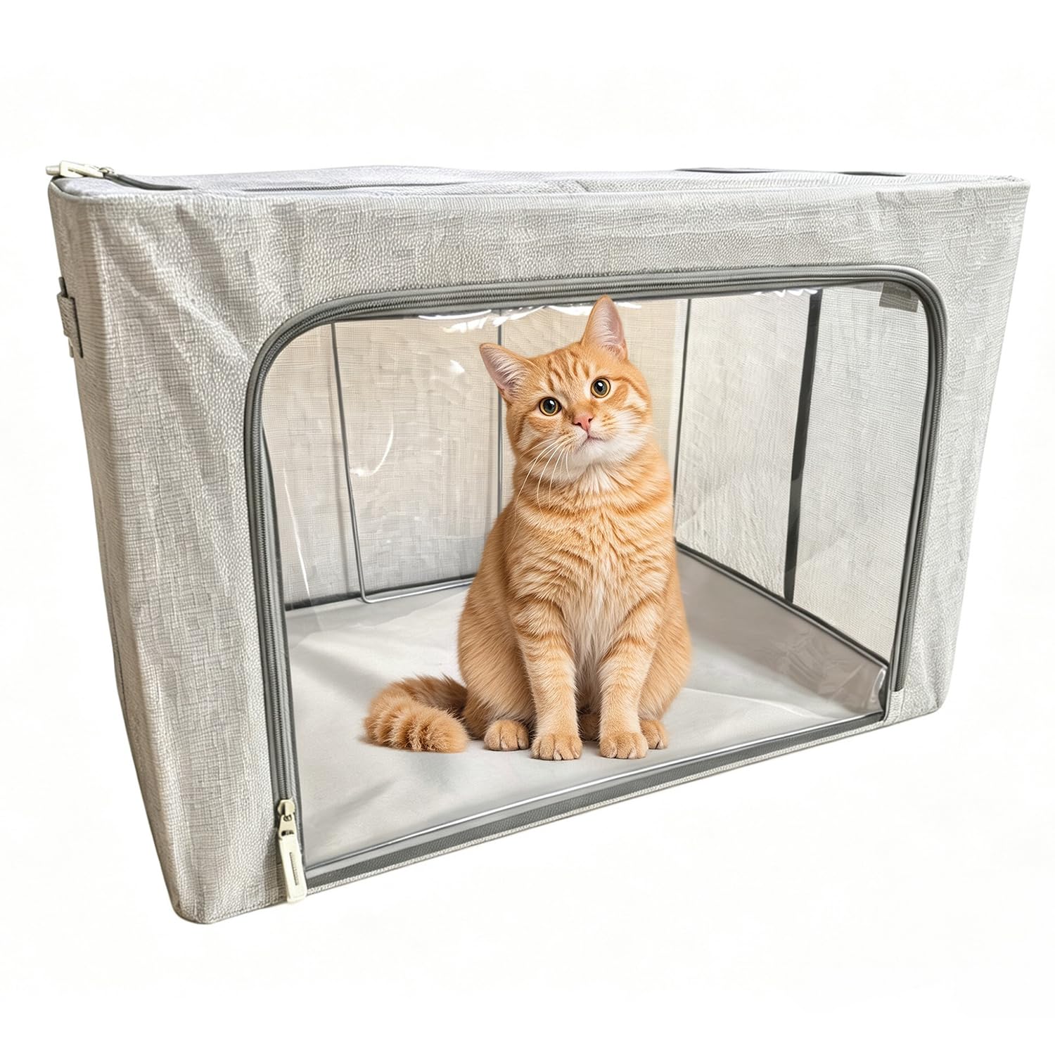 LDLCYCN Pets Oxygen Chamber Cat Dog Atomization Oxygen Box Atomization Box