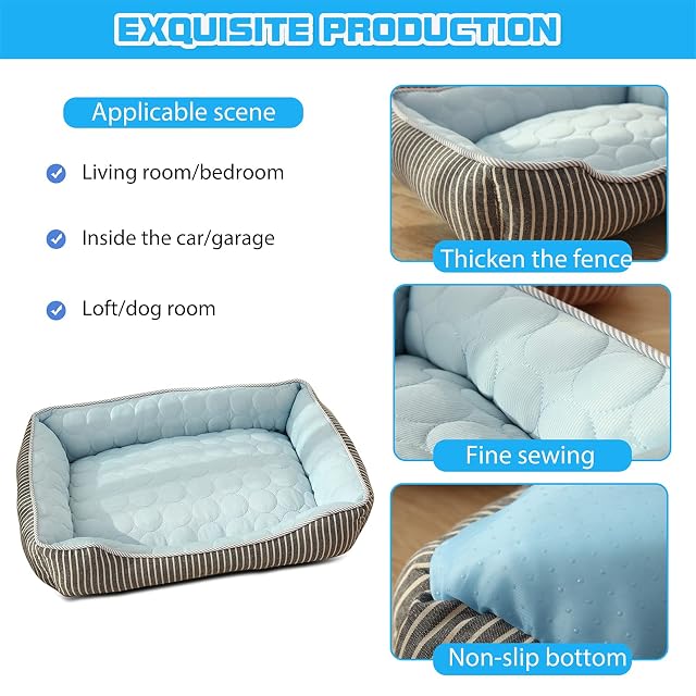 Foto 4 de 7 de PETCUTE Cama Ortopédica para Perros, Sofá Cama para Mascotas, Acolchado Suave