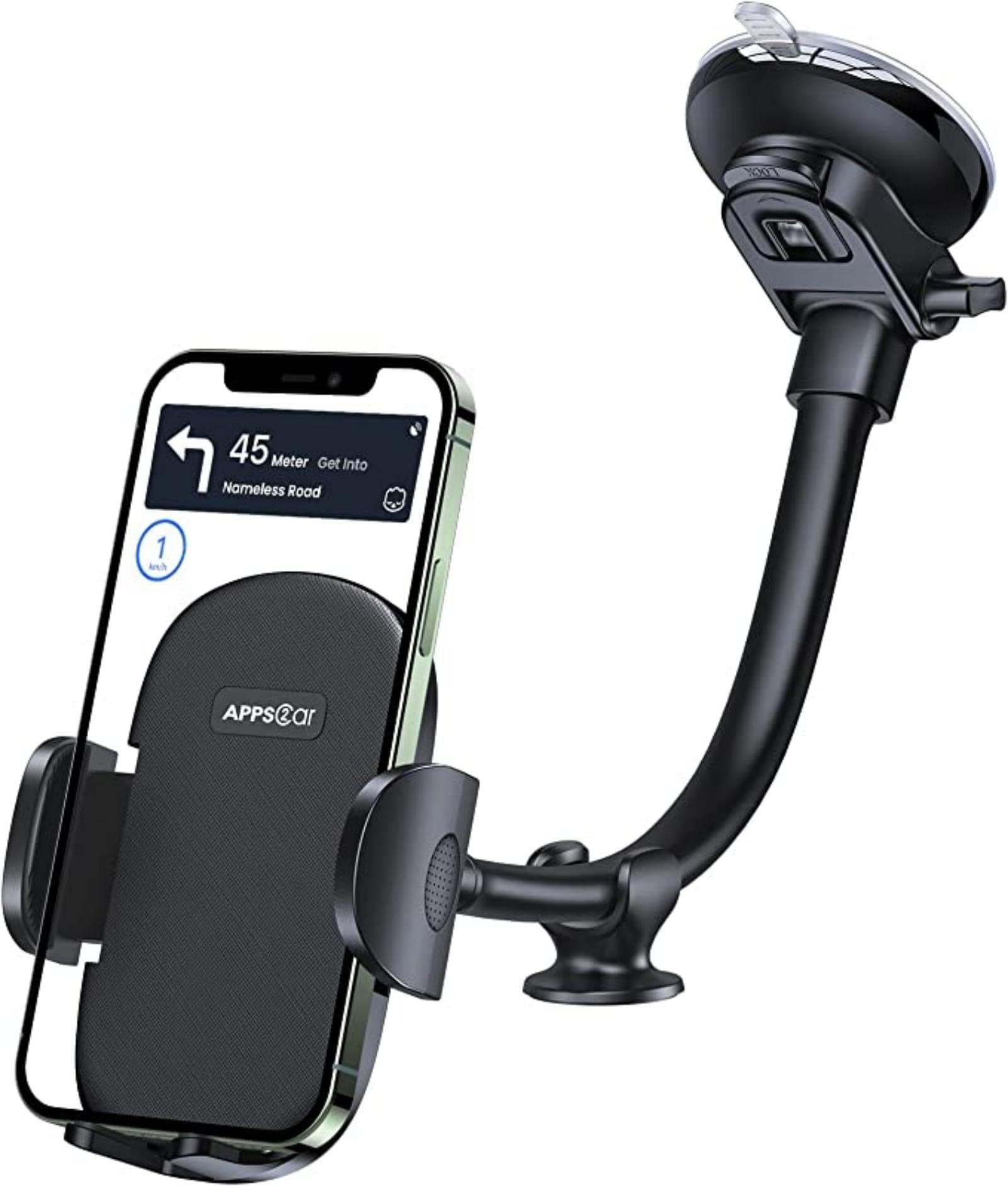 Phone Holder Windscreen Mount,Universal Long Arm Windshield Mobile