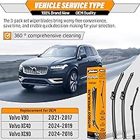 Vista 104 de AUTOBOO - Limpiaparabrisas de repuesto 26 + 20 pulgadas con limpiaparabrisas trasero de 12 pulgadas para BMW X3, X4, 2018, 2019, 2020, 2021, 2022