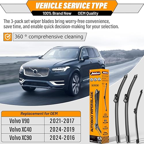 Miniatura 104 de AUTOBOO - Limpiaparabrisas de repuesto 26 + 20 pulgadas con limpiaparabrisas trasero de 12 pulgadas para BMW X3, X4, 2018, 2019, 2020, 2021, 2022