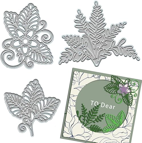 Troqueles de hojas para hacer tarjetas, troqueles de corte de hojas de plantas para álbumes de recortes en papel de liquidación, manualidades,