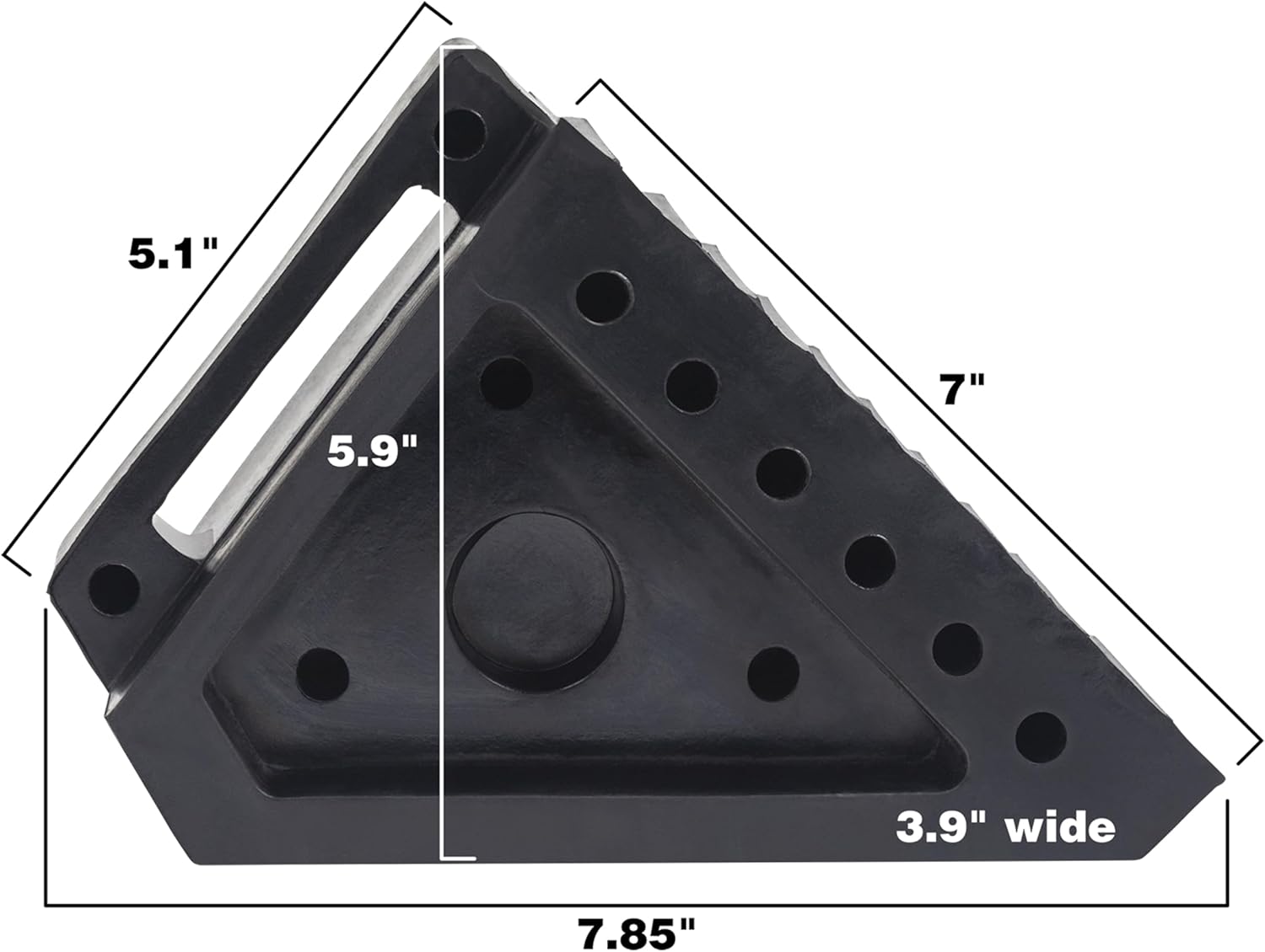 A20014 Arcan Solid Rubber Wheel Chocks