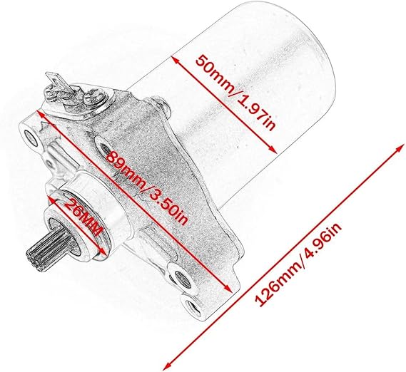 Electric Starter Motor Start For ITALJET Dragster 125 180 1999-2000 For Piaggio Taifun X XR Sechskant 150
