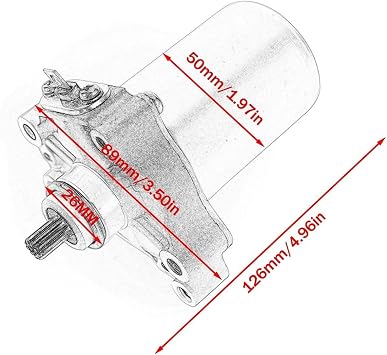 Electric Starter Motor Start For ITALJET Dragster 125 180 1999-2000 For Piaggio Taifun X XR Sechskant 150
