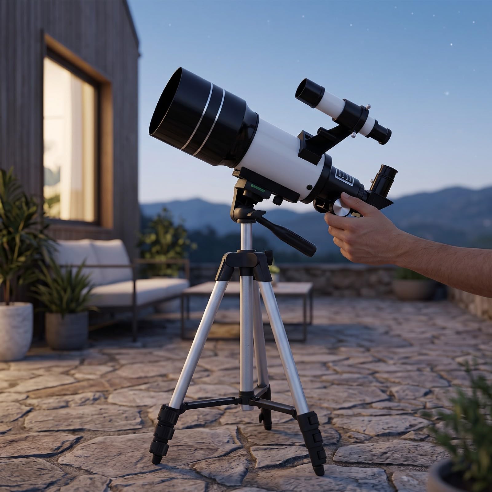 Astronomical Telescope 70mm Aperture, 300mm Length | Ottica avanzata, ingrandimento versatile, configurazione intuitiva, design portatile, adatto per osservare le stelle