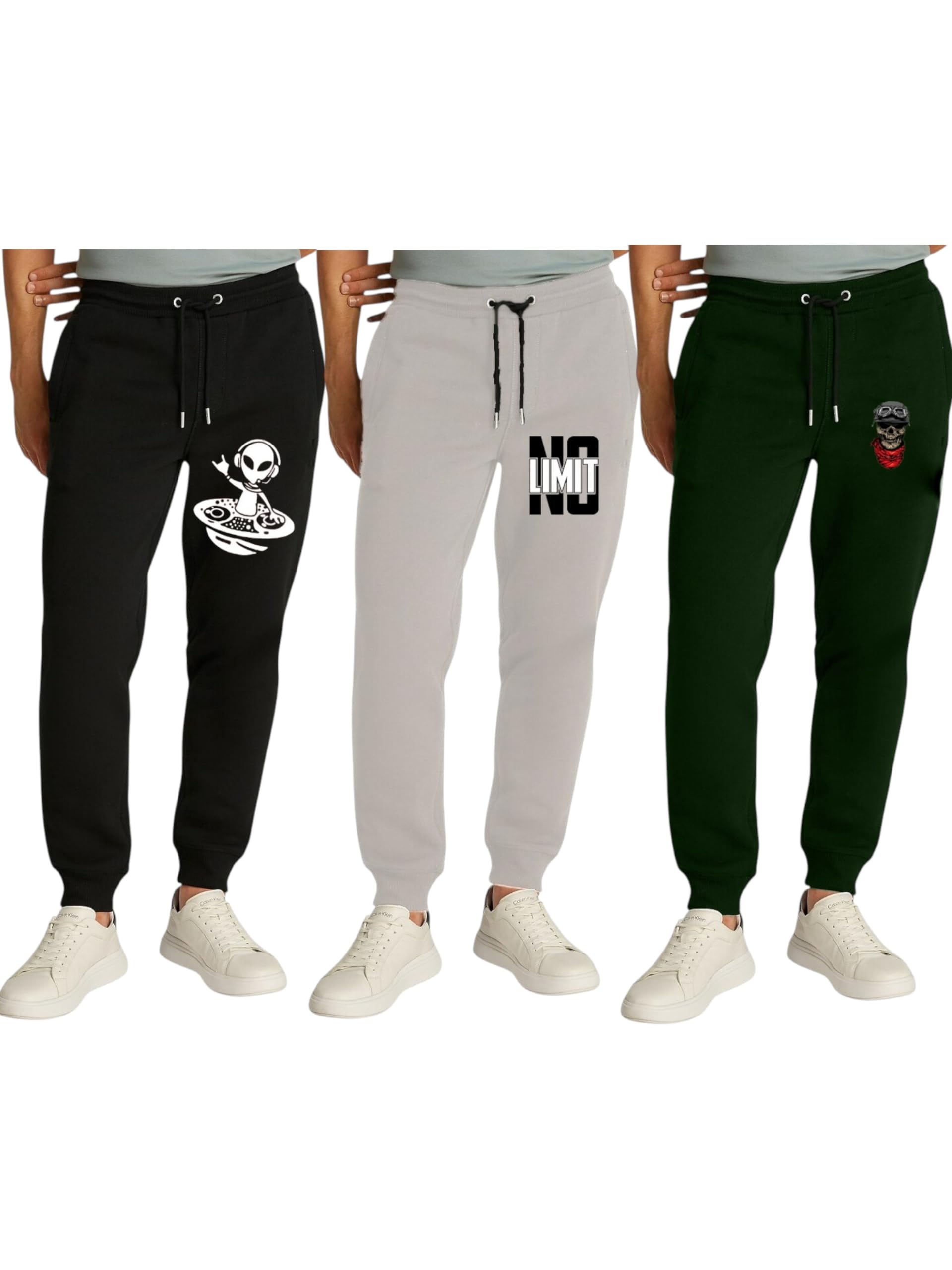 Cotton Printed Regular Fit Boys Track Pants (Pack of 3)-image-28