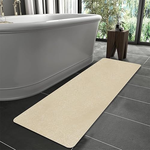 Extra Long Bath mat Diatomaceous Earth Bath mat Super Absorbent Quick Dry Non Sl