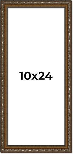 Miniatura 148 de Marco de fotos completo de madera dorada envejecida de 16 x 20 pulgadas con plexiglás acrílico UV, parte trasera de tablero de espuma y accesorios