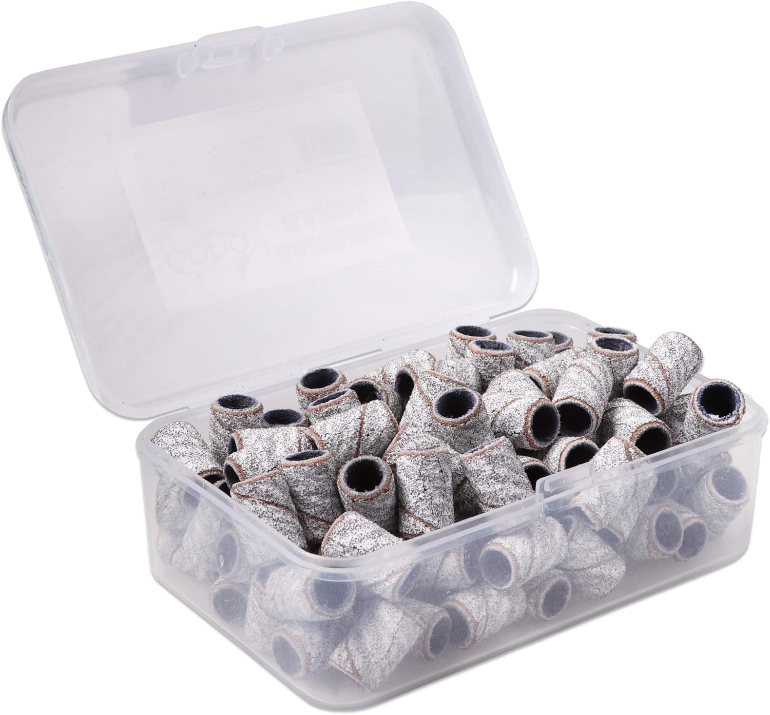 100 Pcs Large Nail Drill Bits Sanding Bands for Nail Drill – Nail File for Acrylic Nail Gel Manicures Pedicure PANA Nail Drill Bits (Sanding Bands Variation 01) (80 Grit, Large Zebra)