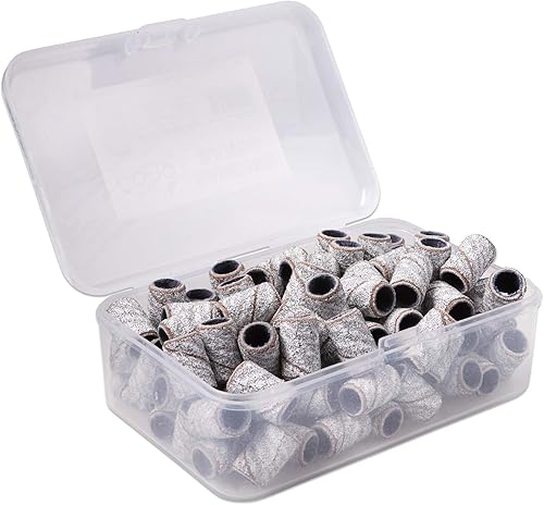 Pana - 100 unidades de bandas para limar las uñas, con mandril color plata u oro