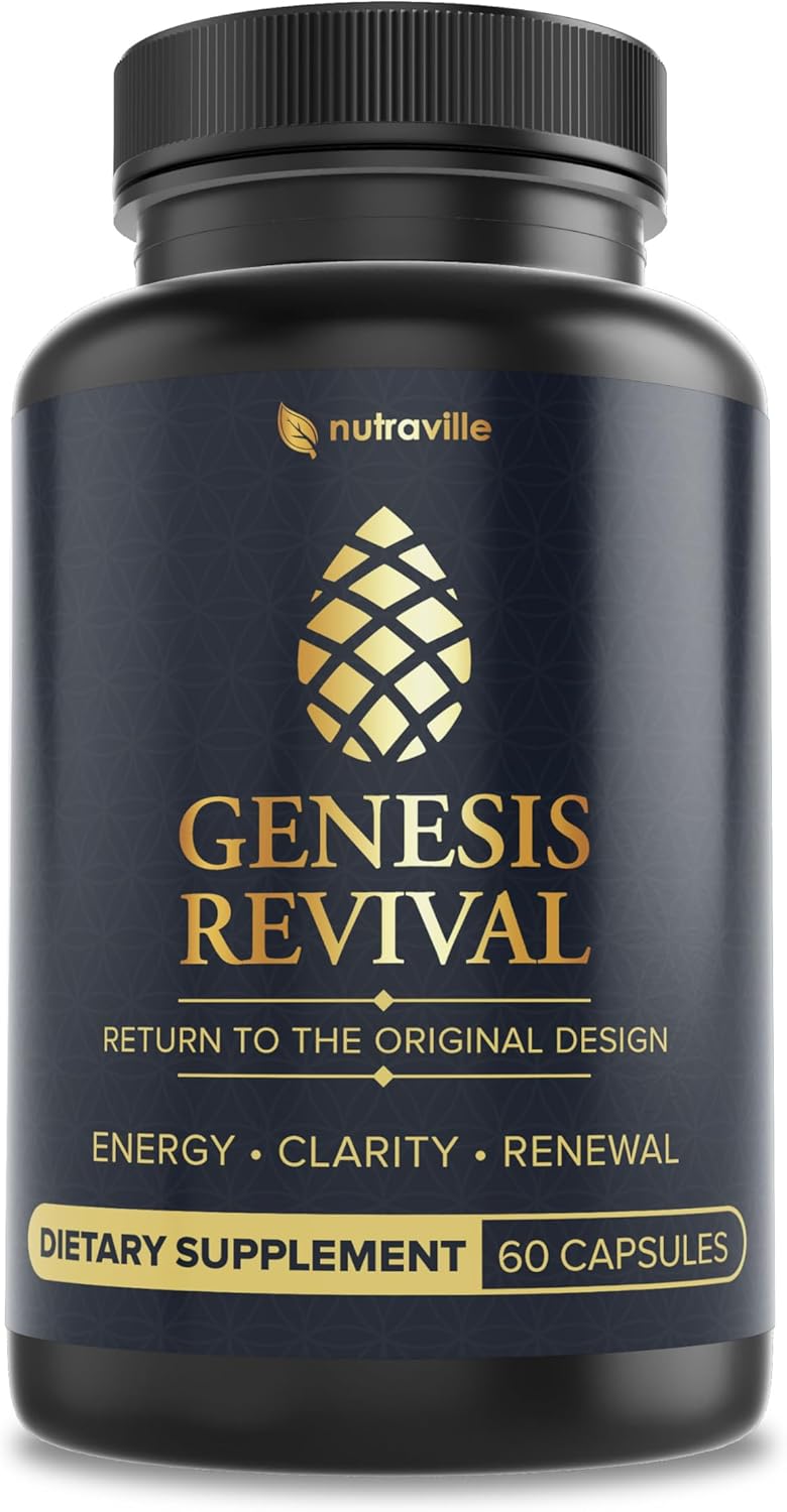 Genesis Revival – Shilajit, Lion’s Mane & 8 Sacred Botanicals to Nourish the Pineal Gland for Energy, Mental Clarity, Graceful Aging & a Return to Your Eden State