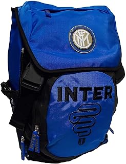 ZAINO SCUOLA INTER estensibile ORIGINALE NUOVA COLLEZIONE NEROAZZURRO calcio tifoso + astuccio zip + omaggio pallone + omaggio penna glitterata + omaggio segnalibro