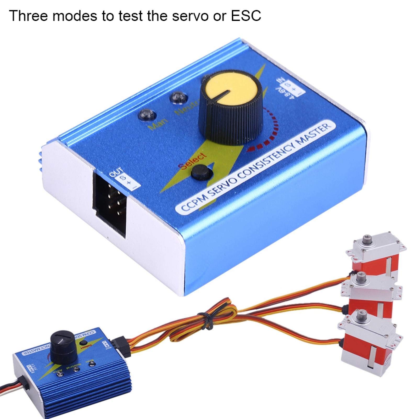 Testeur De Servo Et Contrôleur ECS 3 Modes - Pour Voiture, Bateau, Hélicoptère RC - Multifonction - 4