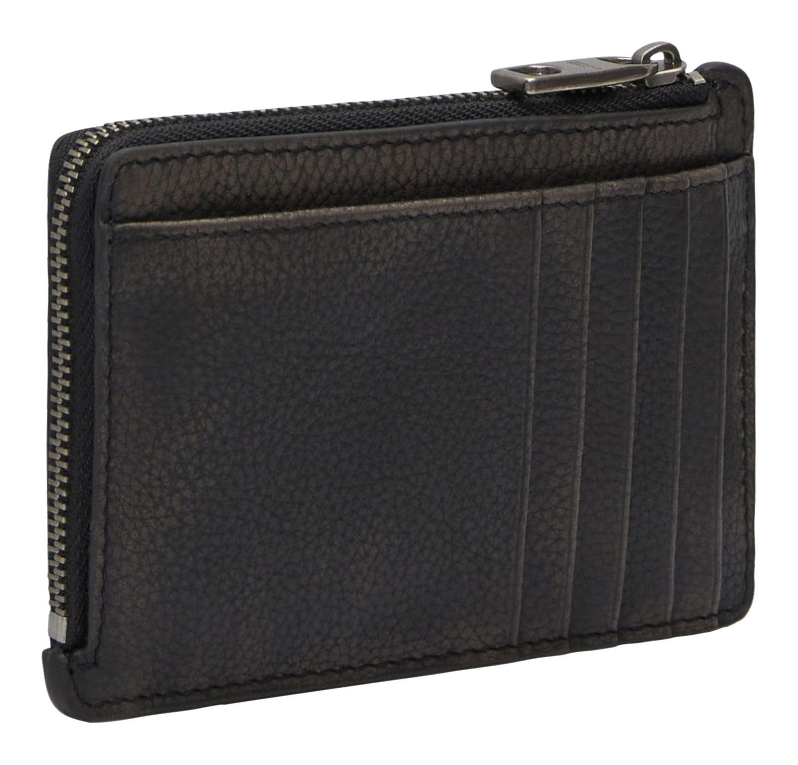 LIEBESKIND Berlin Tarjetero Paris II Reps Vintage Pebble Card Holder Black Negro