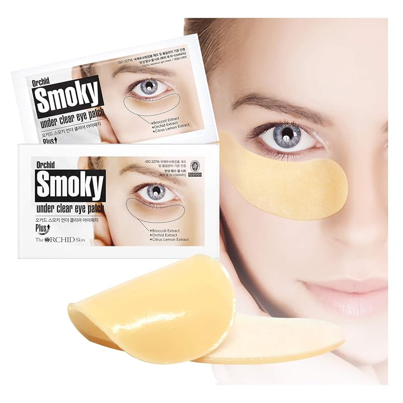 Máscaras de hidrogel para a região dos olhos The Orchid Skin Orchid Smoky, pacote com 10