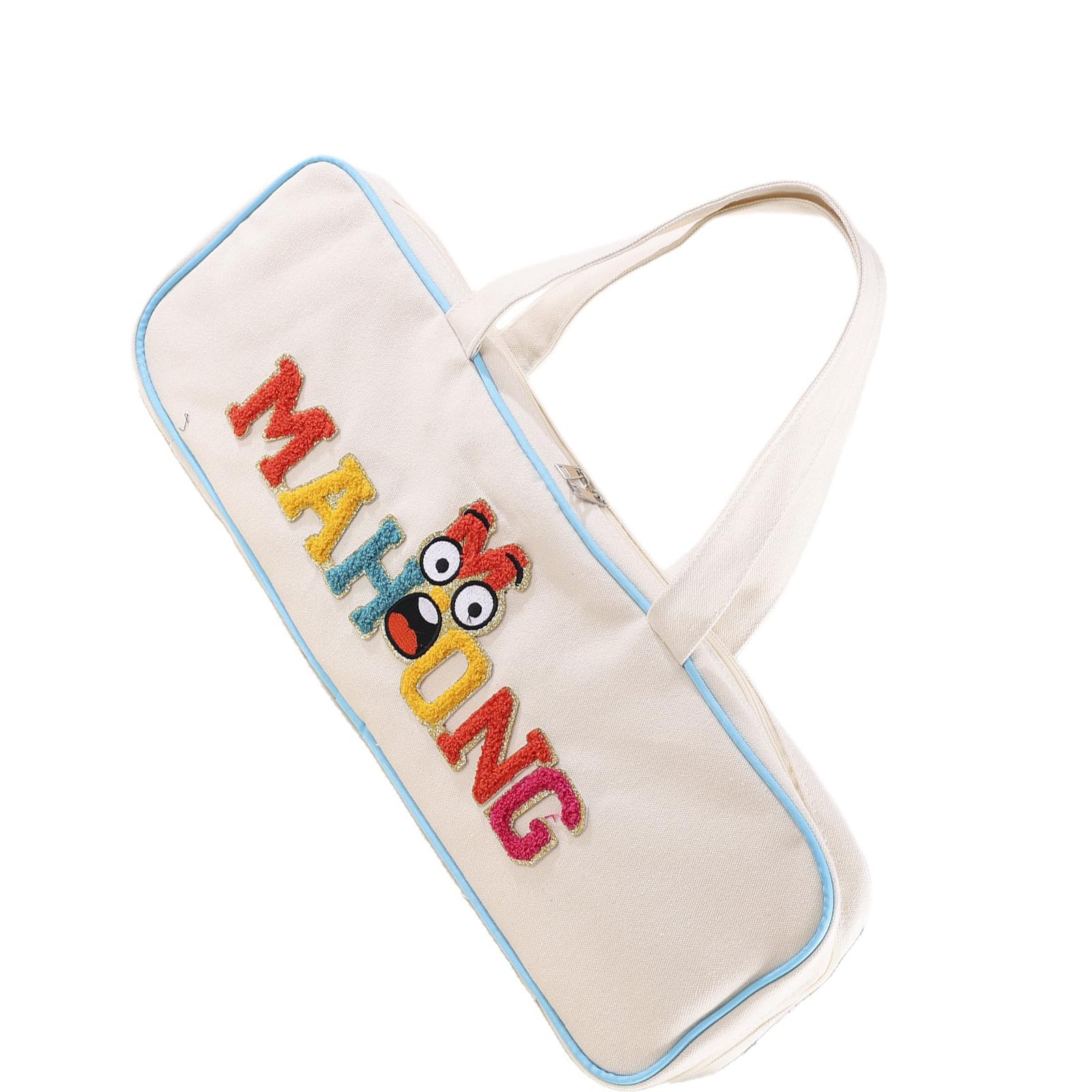 HDOYTXXM Trendy Cartoon Makeup Carrier for Mahjong Storage Built From Sturdy Canvas Fabric Household Item Planner