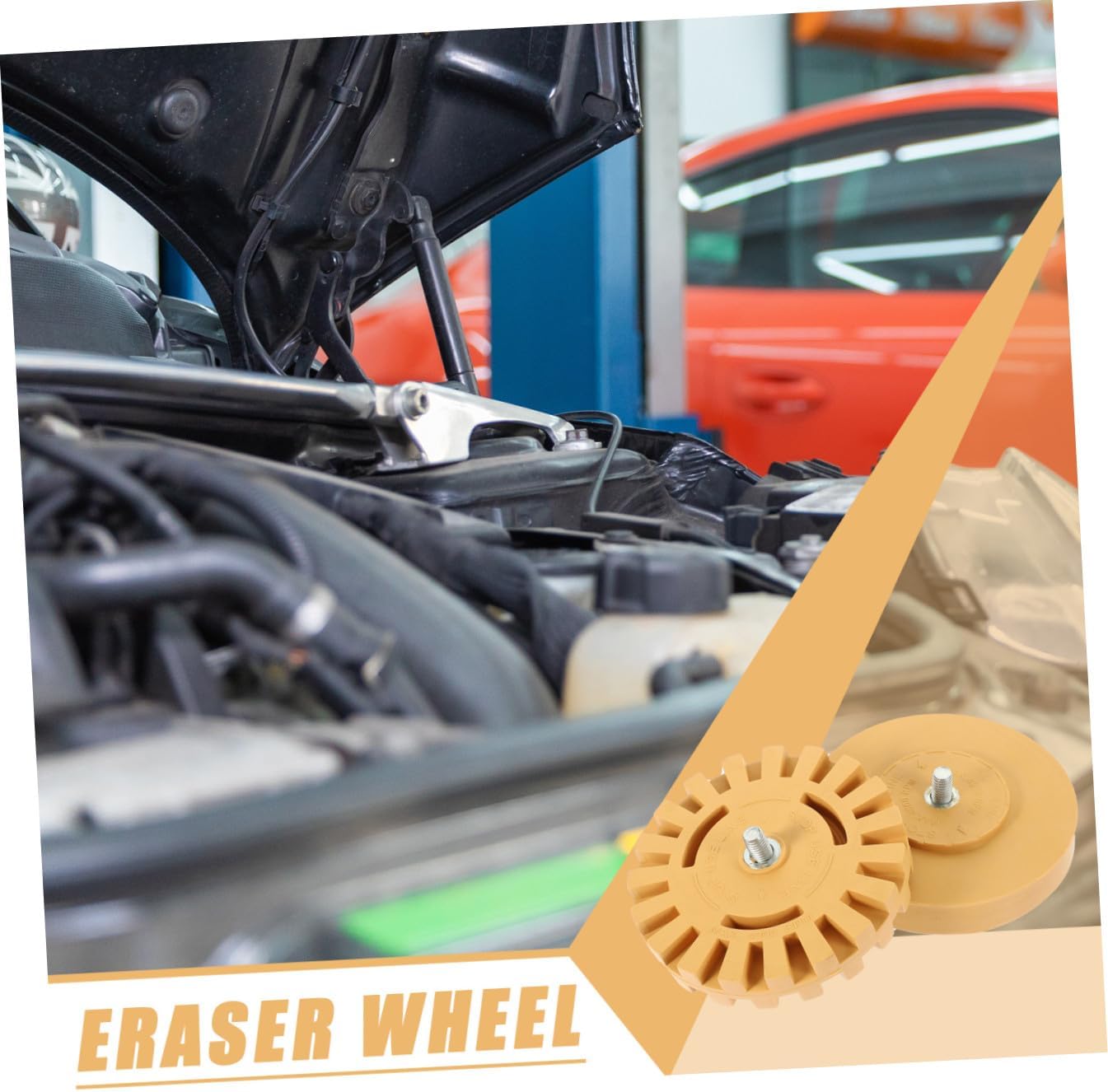 2pcs Rubber Eraser Wheel Sticker Remover Tool for Car Truck
