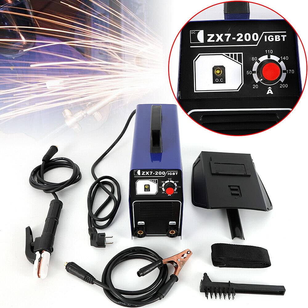 20-120 A IGBT - Soldadora eléctrica con inversor de inversor de electrodos, soldador eléctrico, monofásico, 220 V CC, para acero al carbono, acero inoxidable