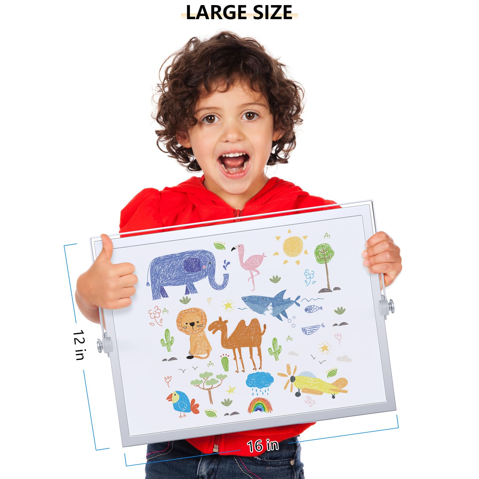 Biała tablica suchościeralna, magnetyczna tablica na biurko 40 x 30 cm ze stojakiem, 8 markerów, 4 magnesy, 1 gumka, przenośna dwustronna biała tablica sztaluga dla dzieci, lista rzeczy do