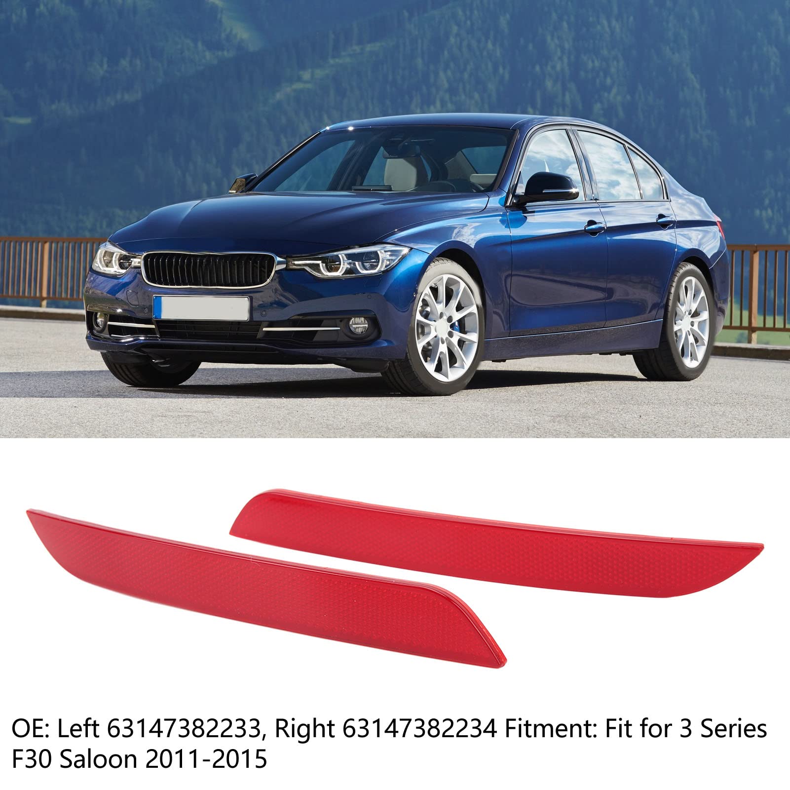 Riflettore Paraurti Posteriore Destro Per BMW Serie 3 F30/F31 M Sport 2012-2017 - Foto 13