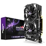 RX 560 XT 8GB GDDR5 Graphics Card,1792SP,128Bits, PC Gaming Video Card, Computer GPU, PCI Express x16 3.0 with Freeze Fan Stop for Desktop Computer Tarjeta Gráfica