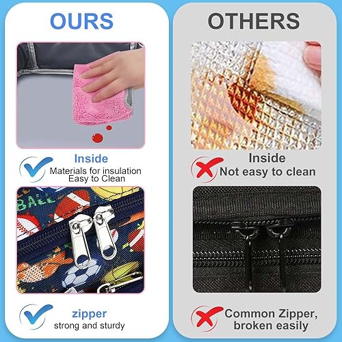 Miniatura 162 de RHCPFOVR Kids Lunch Bag - Insulated Lunch Box for Boys Girls,Washable Lunch Bag and Reusable Toddler Leak-proof Lunchbox for School and Daycare