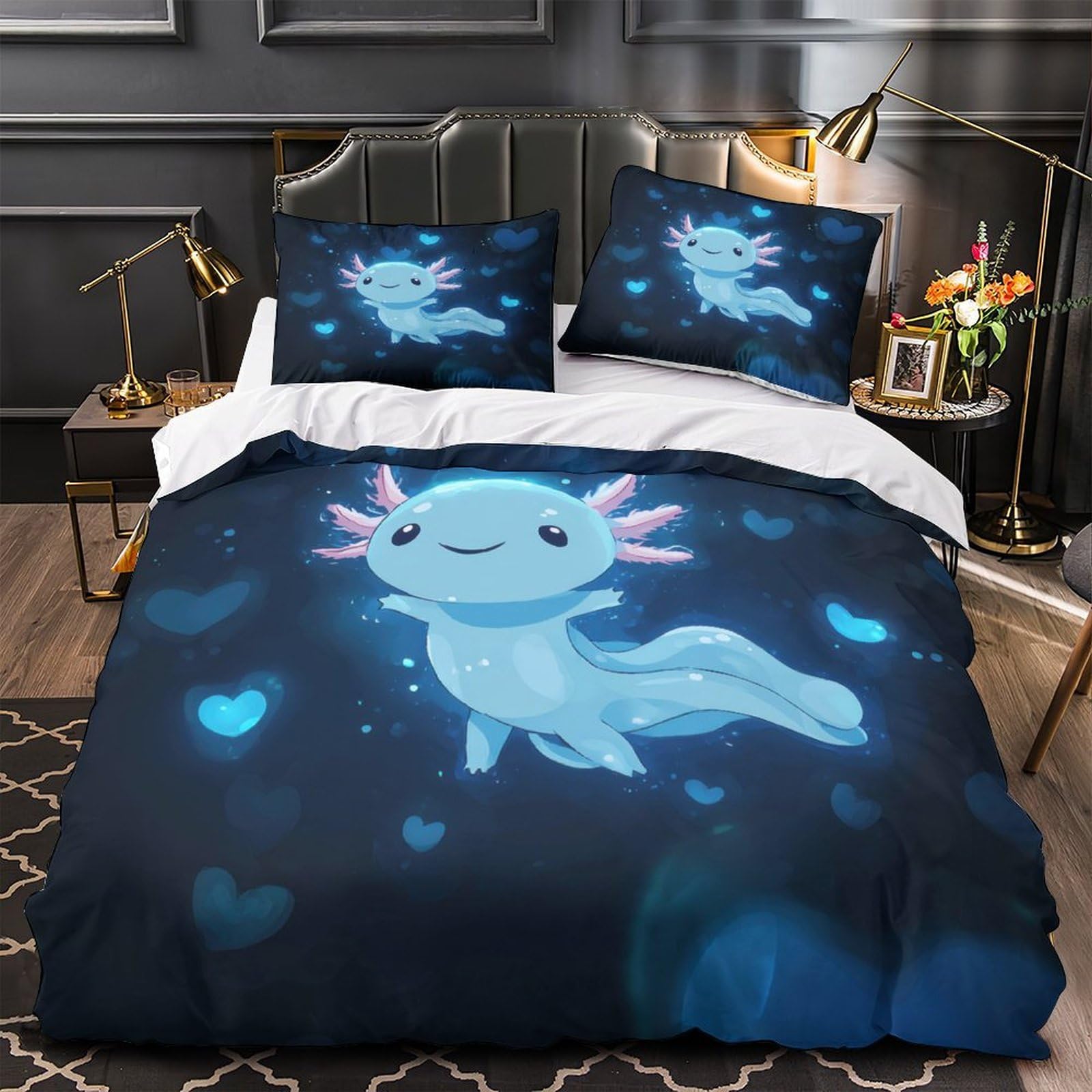 Housse de couette axolotl : idée cadeau d'anniversaire fille