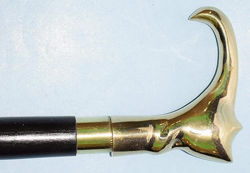 Miniatura 6 de YAMAN - Bastón de madera para hombre (estilo antiguo, resistente y resistente)