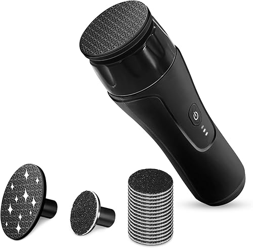 Quitadores eléctricos de callos recargables, lijadora eléctrica profesional para pedicura y pedicura para piel muerta dura, 3 velocidades, cabezal