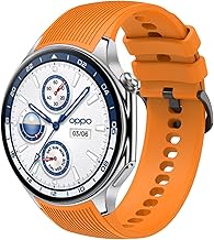 GIOPUEY Strap Compatible with OnePlus Watch 3/2/2R, Soft Silicone Strap [Wear-Resistant] [Breathable] Replacement Strap - Orange