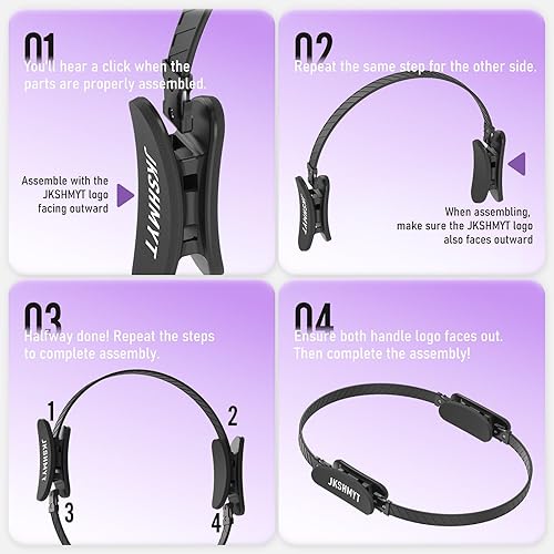 Miniatura 6 de Pilates Ring Kit for Women, Pilates Equipment  14.5" Home Magic Circle Workout with Pilates Ball, Resistance Bands, Better me Pilates Essentials