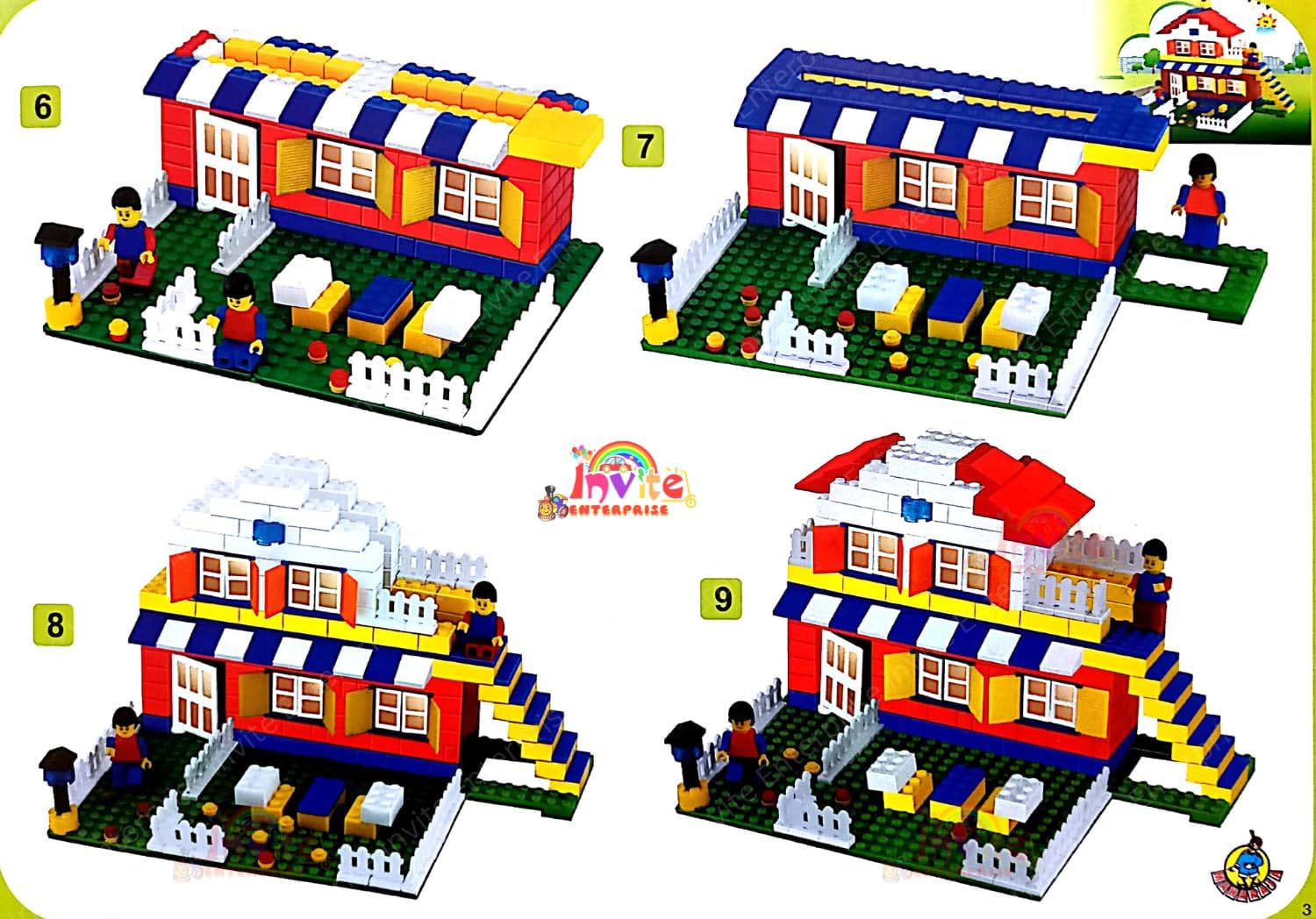 100PCS Assembly Block Marble Run Slide Track Building Blocks Funnel Slide DIY Sets Bricks Kids Toys(100 Pcs) (Super Architect-400 PCS) 3