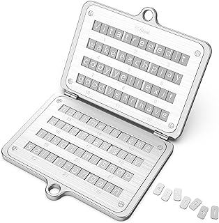 ELLIPAL Crypto Seed Phrase Backup, 316 Stainless Steel Metal Seed Phrase Storage with Lock Hole, 24 Words Backup, Compatible with BIP39 Hardware Wallets, Ledger, Trezor