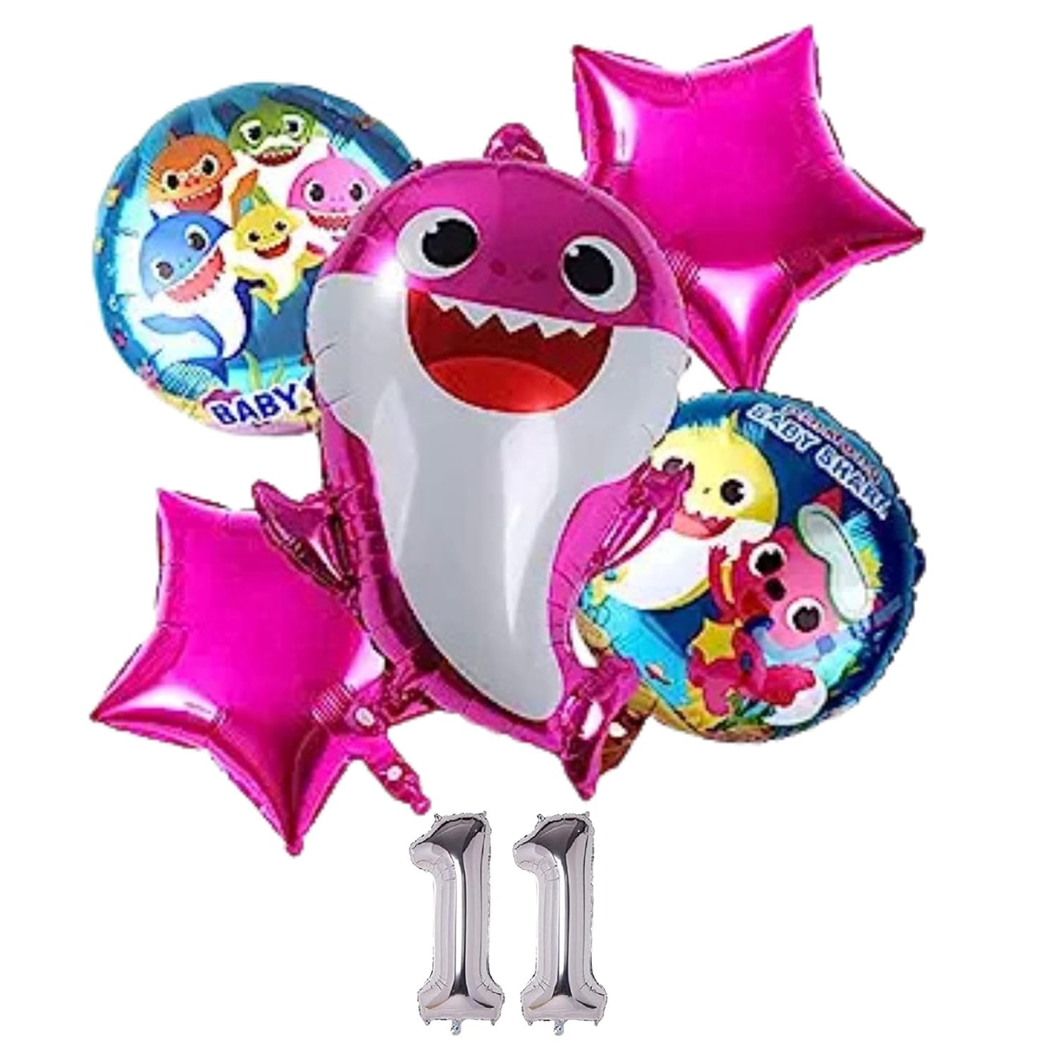 PARTY POP UP 6 Pcs Baby Shark Theme Birthday Party Decoration Combo