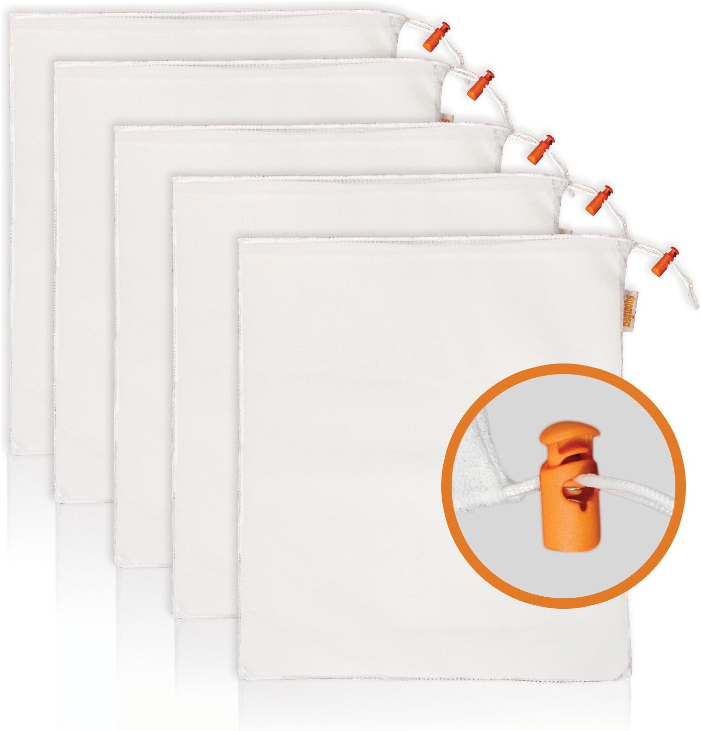 Bagibobs Premium Reusable Produce Bags - Washable Set of 5 - Save the Planet