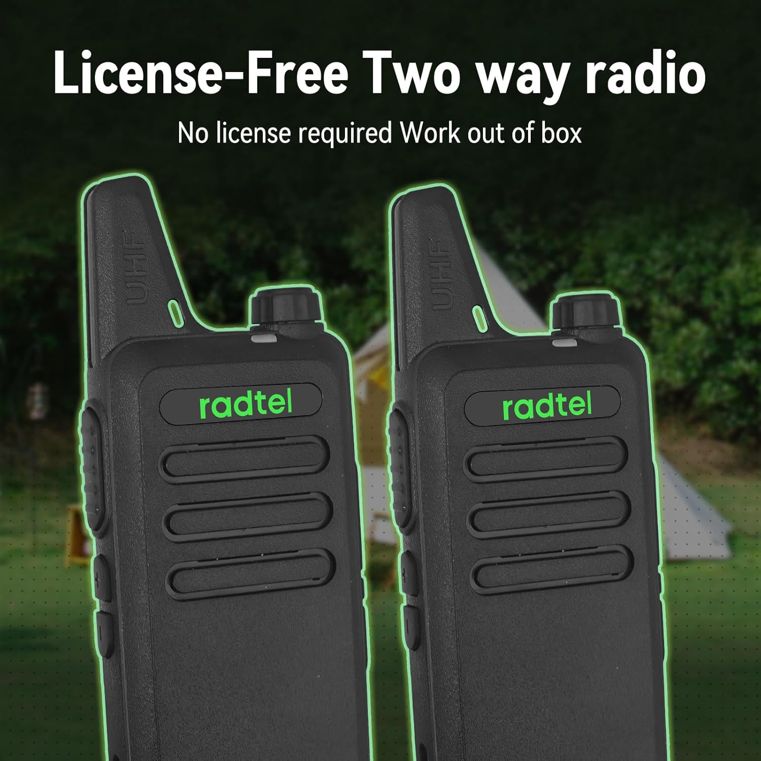 Radtel RT-10 Walkie Talkies for Adults UHF Long Range Two Way Radio for Outdoor Camping Hiking Hunting Warehouse Business Church and Retail