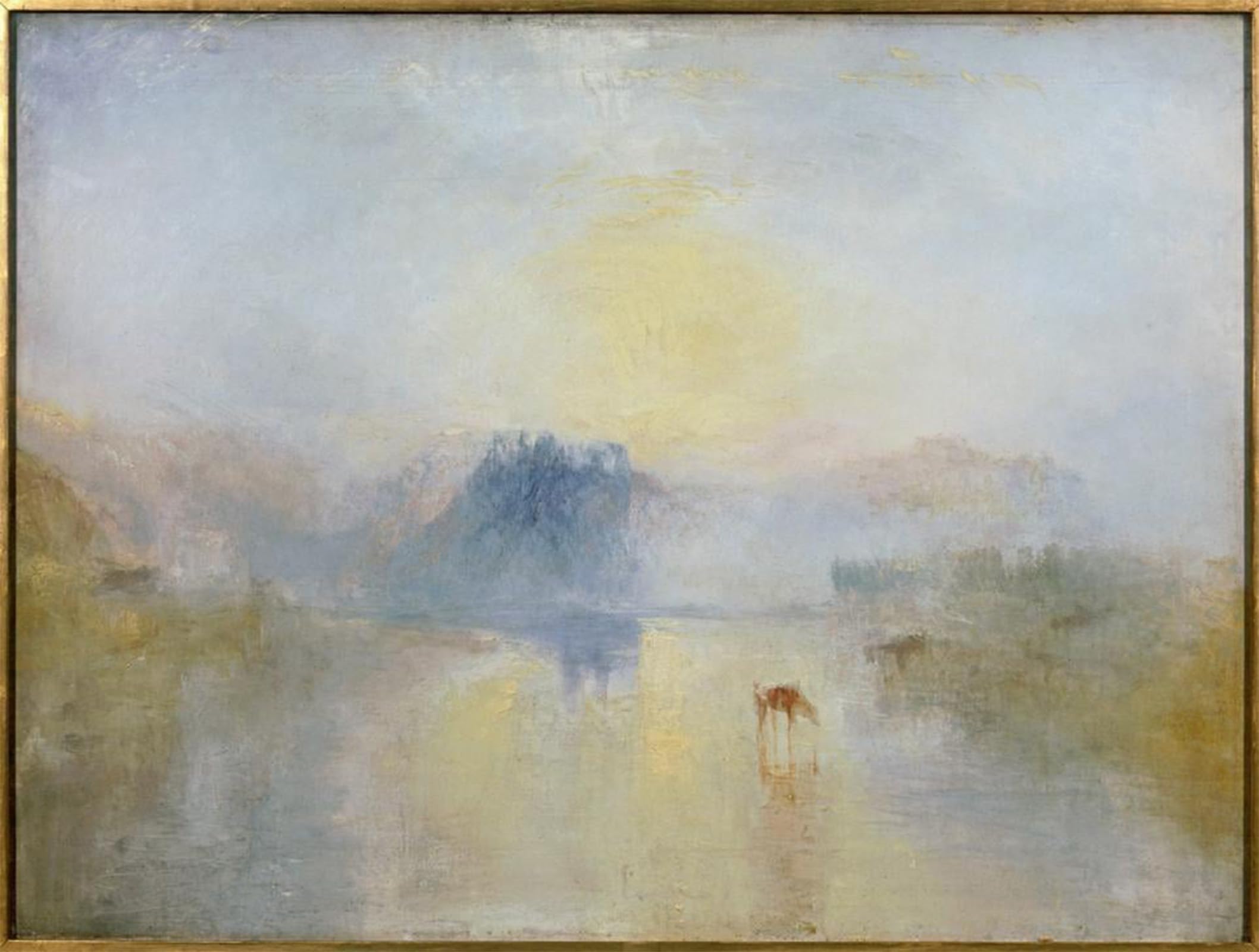 SERENDIPITP Retro Picture Poster Wall Art Pictures Painting Norham Castle Sunrise by Mallord William Turner Wall Art Canvas Print for Wall Decor 60x90cm