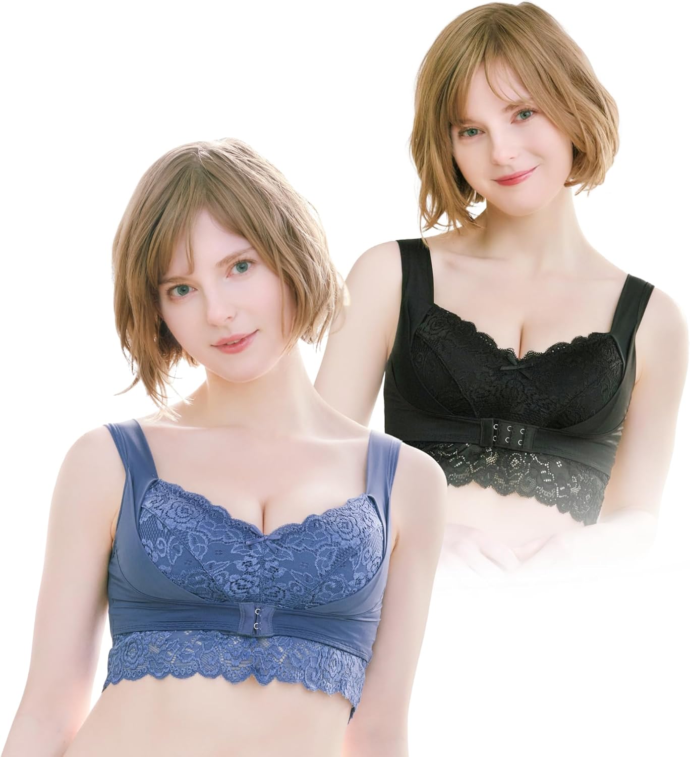 ふんわりルームブラ　S-M ブラック　アンティークブルー Amazon | [Angellir] [アンジェリール] ふんわりルームブラ ブラック