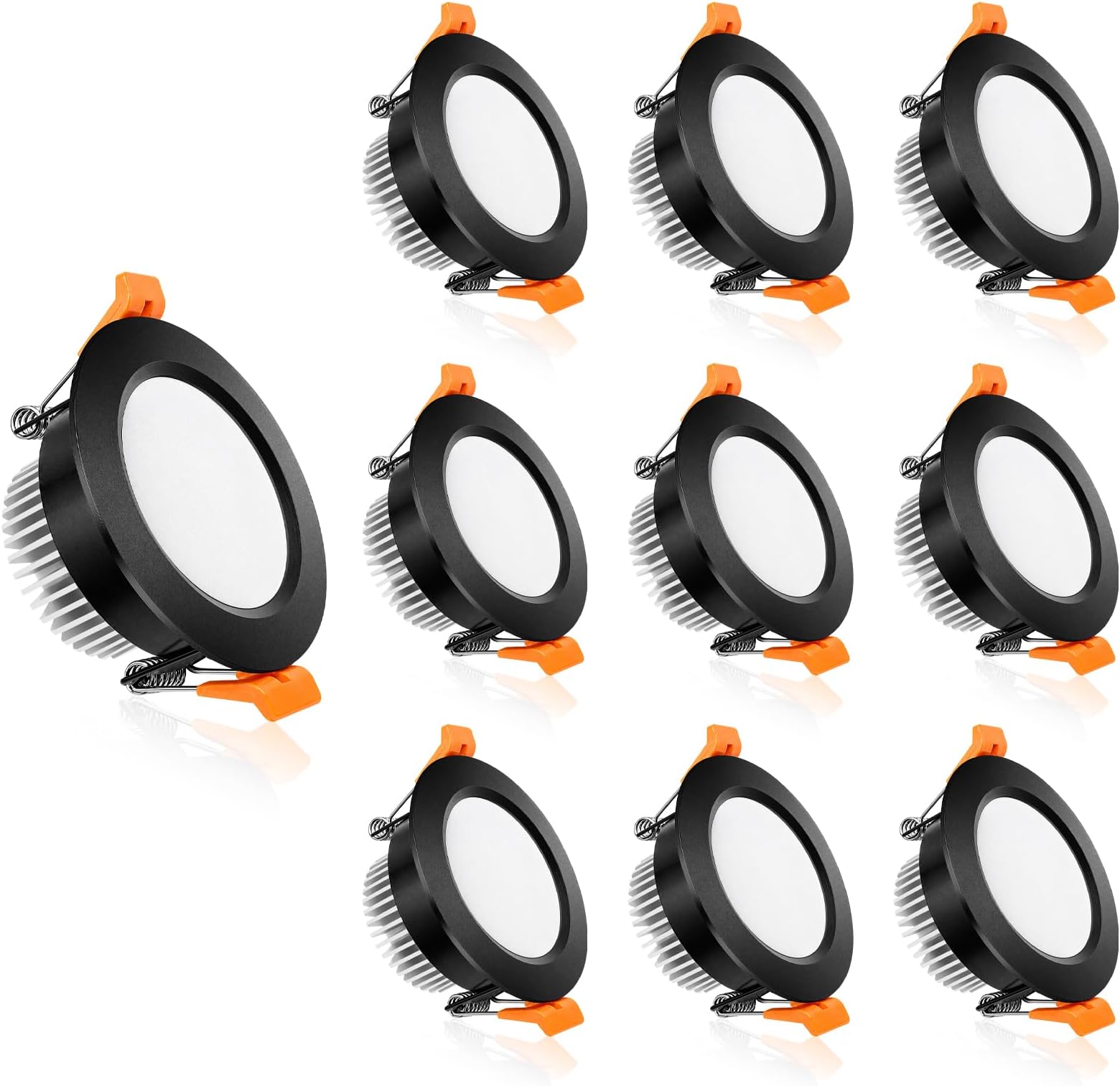 2 Inch LED Recessed Lighting, Dimmable Downlight 3W(35W Halogen Equivalent), CRI80, 4000K Natural White Ceiling Light with LED Driver(10 Pack)