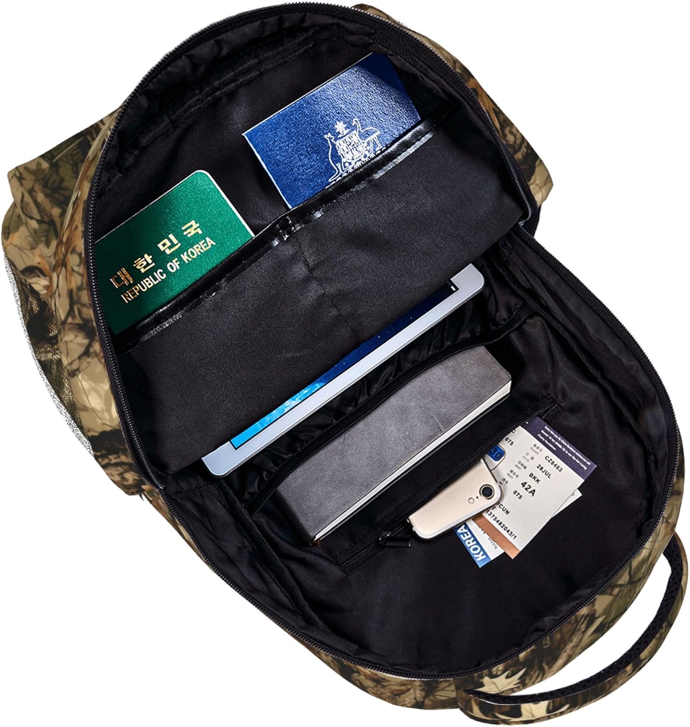 Camouflage Hunting Tree Backpacks Laptop Bookbag Computer Bag Hiking Travel Daypack for Women Men