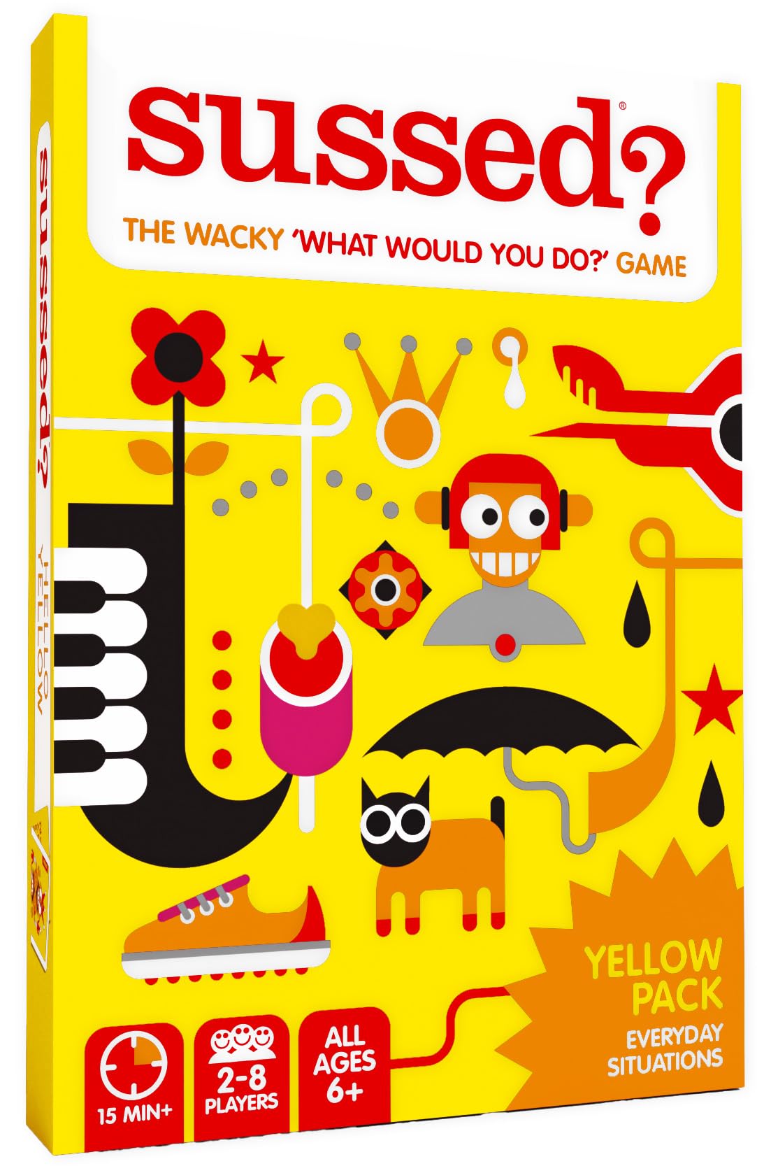 SUSSED The Wacky ‘What Would You Do’ Social Card Game - Fun & Easy Activity for Kids - Family Travel Game - for Home, Road Trips & Summer Vacation -