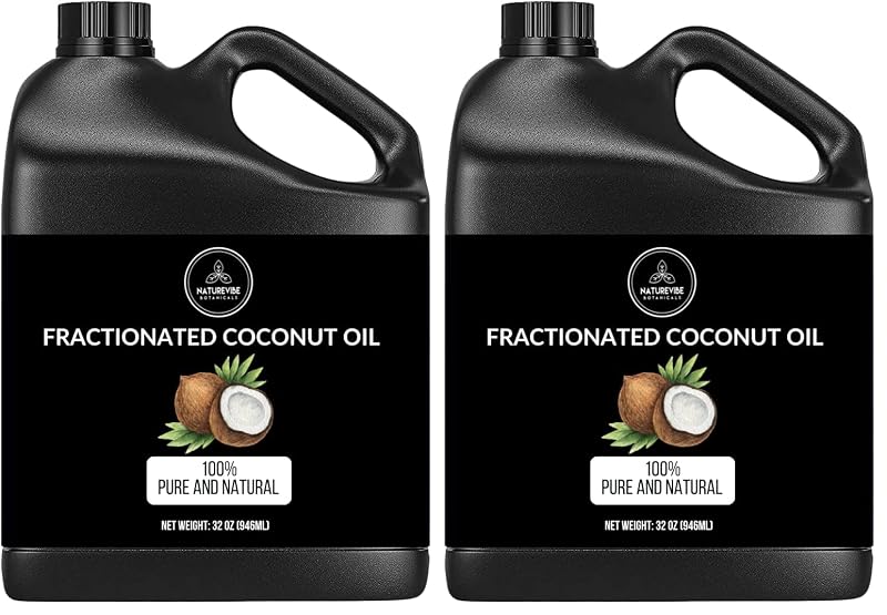 Naturevibe Botanicals Óleo de Coco Fracionado 946 mL — Pacote com 2