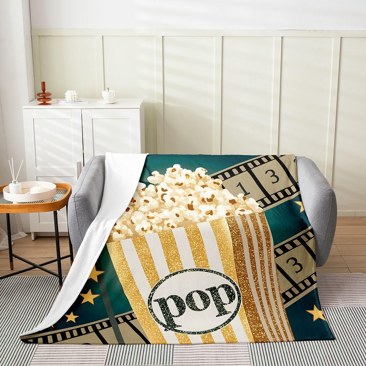 Cinema Movie Theater Bed Blanket 50" x60 Adults Kids Ultra Soft image 2