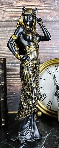Miniatura 6 de Ebros Gift Diosa egipcia Bastet Gato en forma humana sensual, figura de 10.75 pulgadas de alto, deidad Ubasti, patrón de protección, salud, hogar y