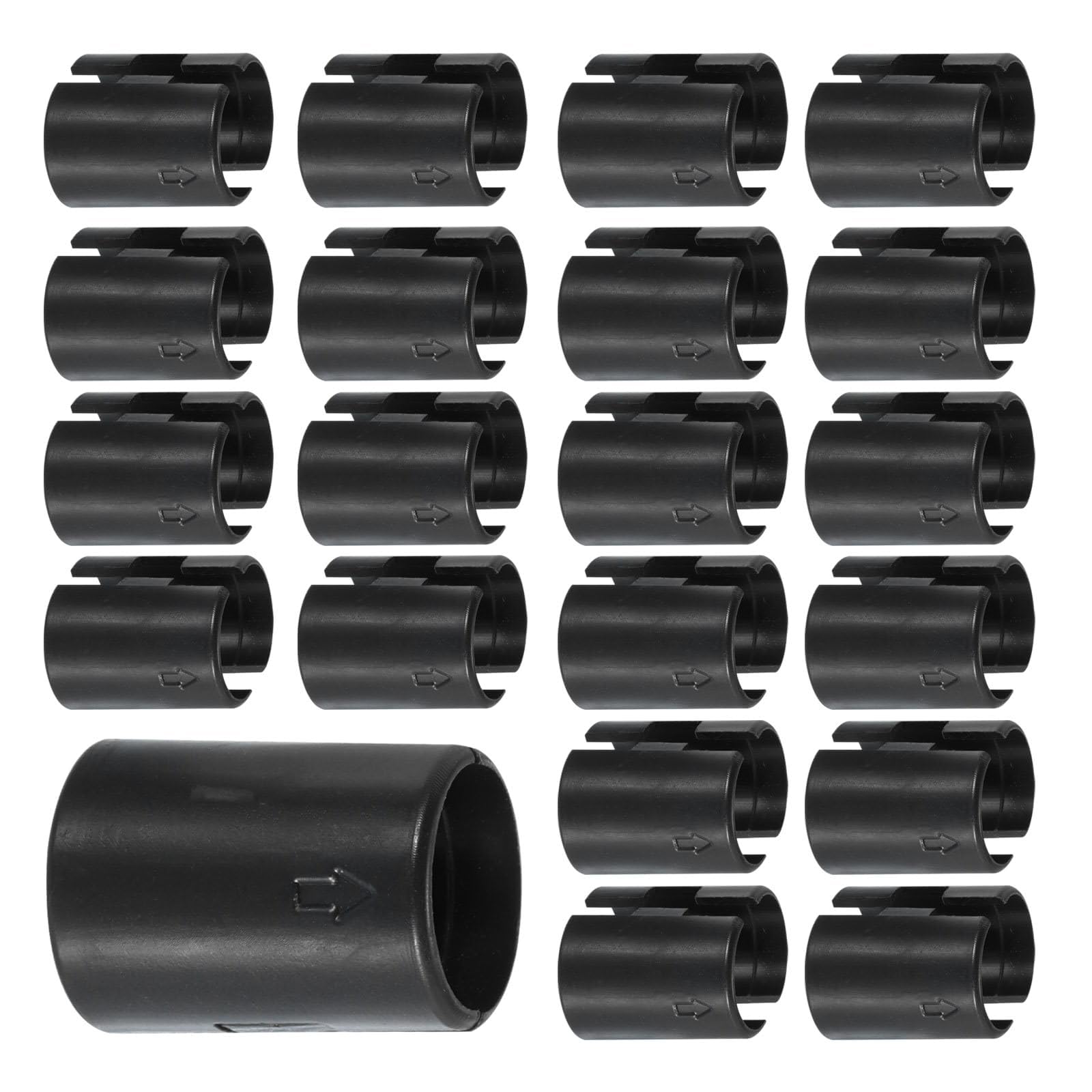 TA-VIGOR Wire Shelf Clips, 100pcs 7/8 Inch(22mm) Wire Shelving Lock Clips, Plastic Shelving Sleeves Replacements, Shelf Clips for Wire Shelving System, Shelf Plastic Bracket Support Clips
