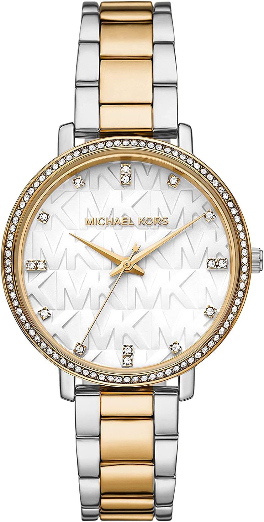 MK4595 - Pyper Three-Hand Stainless Steel Watch Two-Tone Gold/Silver One Size